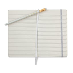 Blackwing Pearl Slate Notebook - Lined, 8-1/4" x 5", open