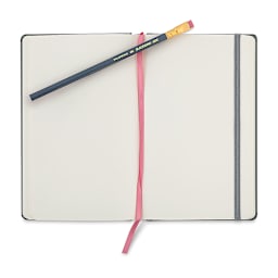  Blackwing 602 Slate Notebook - Blank, 8-1/4" x 5", open
