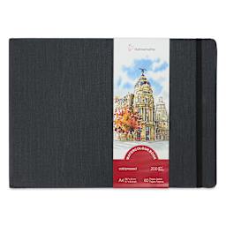 Hahnemühle Akademie Aquarell Watercolor Book - 8" x 11-1/2" front of packaging