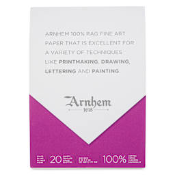 Arnhem 1618 Paper Pad by Speedball - White, 5" x 7", 20 Sheets, front cover