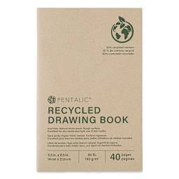 Pentalic Recycled Drawing Book - 8-1/2" x 5-1/2"