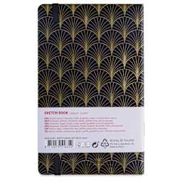 Royal Talens Art Creations Sketchbook - 5.1" x 8.3", Art Deco, back