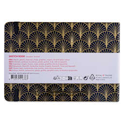 Royal Talens Art Creations Sketchbook - 5.8" x 8.3", Art Deco, back