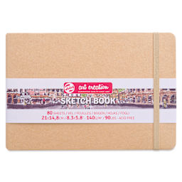 Royal Talens Art Creations Sketchbook - 5.8" x 8.3", Kraft, front