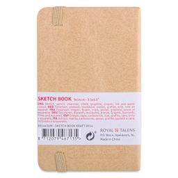 Royal Talens Art Creations Sketchbook - 3.5" x 5.5", Kraft, back