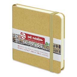 Talens Art Creations Sketchbook - Kraft, 4.7" x 4.7" (side view)