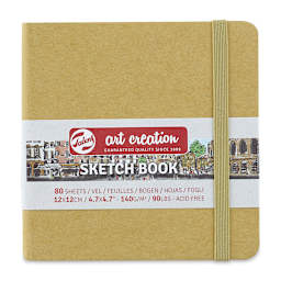 Talens Art Creations Sketchbook - Front of Square Kraft Sketchbook