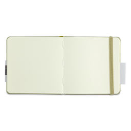 Talens Art Creations Sketchbook - Metallic White Gold, 4.7" x 4.7" (open to show paper)