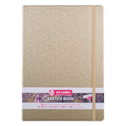 Talens Art Creations Sketchbook - Metallic White Gold, 11.7" x 8.3", front cover