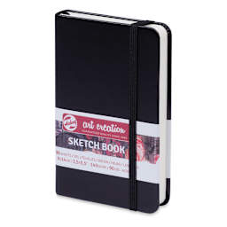 Talens Art Creations Sketchbook - Black Sketchbook shown upright