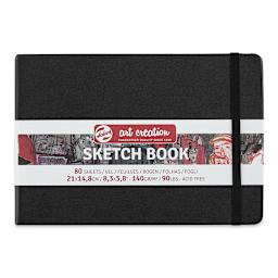 Talens Art Creations Sketchbook - Black, 5.8" x 8.3", Landscape