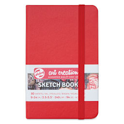 Royal Talens Art Creations Sketchbook - 3.5" x 5.5", Red, front cover
