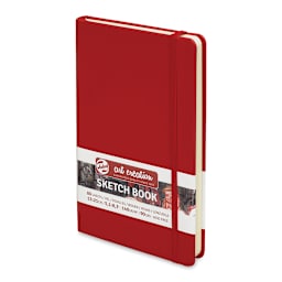 Talens Art Creations Sketchbook - Red, 8.3" x 5.1" (side view)