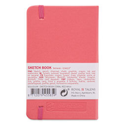 Royal Talens Art Creations Sketchbook - 3.5" x 5.5", Coral Red, back