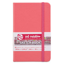 Royal Talens Art Creations Sketchbook - 3.5" x 5.5", Coral Red, front