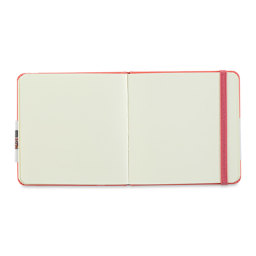 Talens Art Creations Sketchbook - Coral Red, 4.7" x 4.7" (open to show paper)