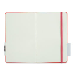 Talens Art Creations Sketchbook - Coral Red, 8.3" x 5.1" (open to show paper)