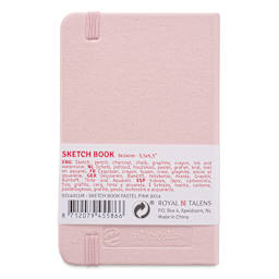 Royal Talens Art Creations Sketchbook - 3.5" x 5.5", Pastel Pink, back