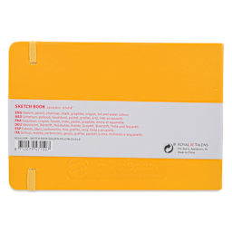 Royal Talens Art Creations Sketchbook - 5.8" x 8.3", Golden Yellow, back
