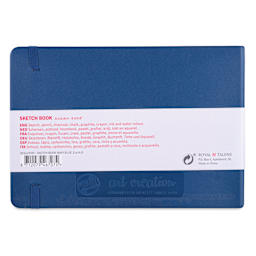 Royal Talens Art Creations Sketchbook - 5.8" x 8.3", Navy, back