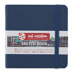 Talens Art Creations Sketchbook - Navy Blue, 4.7" x 4.7"