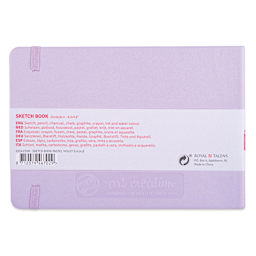 Royal Talens Art Creations Sketchbook - 5.8" x 8.3", Pastel Violet, back