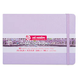 Royal Talens Art Creations Sketchbook - 5.8" x 8.3", Pastel Violet, front