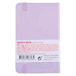 Royal Talens Art Creations Sketchbook - 3.5" x 5.5", Pastel Violet, back