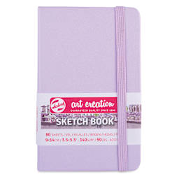 Royal Talens Art Creations Sketchbook - 3.5" x 5.5", Pastel Violet, front