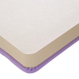 Talens Art Creations Sketchbook - Pastel Violet, 11.7" x 8.3", corner of sketchbook