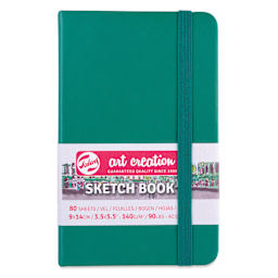 Royal Talens Art Creations Sketchbook - 3.5" x 5.5", Forest Green, front