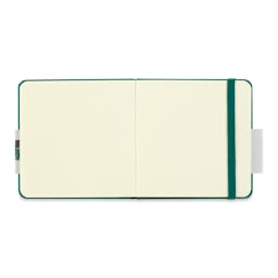 Talens Art Creations Sketchbook - Forest Green, 4.7" x 4.7" (open to show paper)