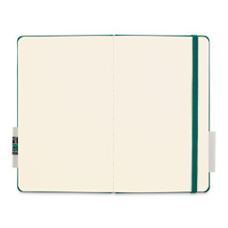 Talens Art Creations Sketchbook - Forest Green, 8.3" x 5.1" (open to show paper)