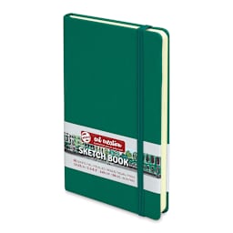 Talens Art Creations Sketchbook - Forest Green, 8.3" x 5.1" (side view)
