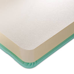 Talens Art Creations Sketchbook - Fresh Mint, 11.7" x 8.3" corner of sketchbook