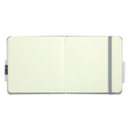 Talens Art Creations Sketchbook - Metallic Shiny Silver, 4.7" x 4.7" (open to show paper)