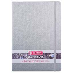 Talens Art Creations Sketchbook - Metallic Shiny Silver, 11.7" x 8.3", front cover