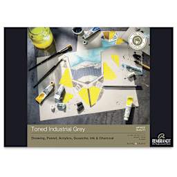 Rembrandt Toned Mixed Media Pad - Industrial Grey, 11.7" x 8.3"