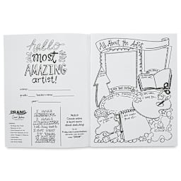 Prang Sketch Smart Sketch Book (inside cover and first page)