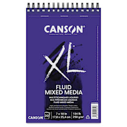 Canson XL Fluid Mixed Media Pad - 7" x 10", front cover