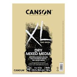 Canson XL Sand Grain Dry Mixed Media Pads - 9" x 12", Natural