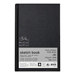 Winsor & Newton Hardbound Sketchbook - 8-1/2" x 5-1/2" (shown with removable label)