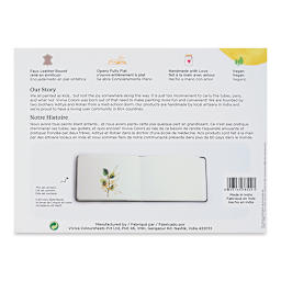 Viviva Hardbound Sketchbook - Ivory, 5-3/4" x 8-1/4", 120 lb (back of packaging)