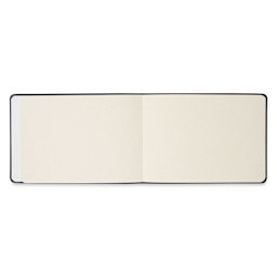 Viviva Hardbound Sketchbook - Cotton White, 5-3/4" x 8-1/4", 140 lb (open to show paper)
