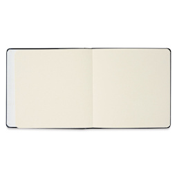 Viviva Hardbound Sketchbook - Cotton White, 7-1/2" x 7-1/2", 140 lb (open to show paper)