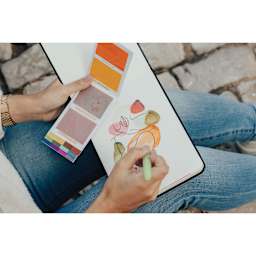 Viviva Hardbound Sketchbook (Watercolor artwork in sketchbook)