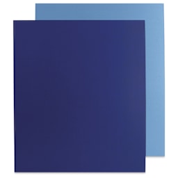 Flipside Two-Sided Colored Corrugated Sheets - 22" x 28", Blue/Sky Blue, Sheet