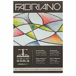 Fabriano Unica Printmaking Paper - Front of 20 sheet pad shown