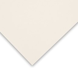 Fabriano Unica Printmaking Paper - Closeup of corner of Ivory paper showing texture and color