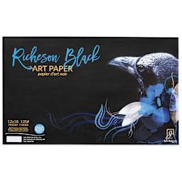Richeson Black Art Paper Bulk Pack -  12" x 18", 250 Sheets